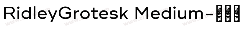RidleyGrotesk Medium字体转换